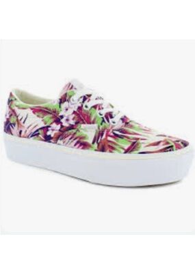 Vans Original Doheny Platform Tropical Floral Sneaker Canvas Low Top Lace Up